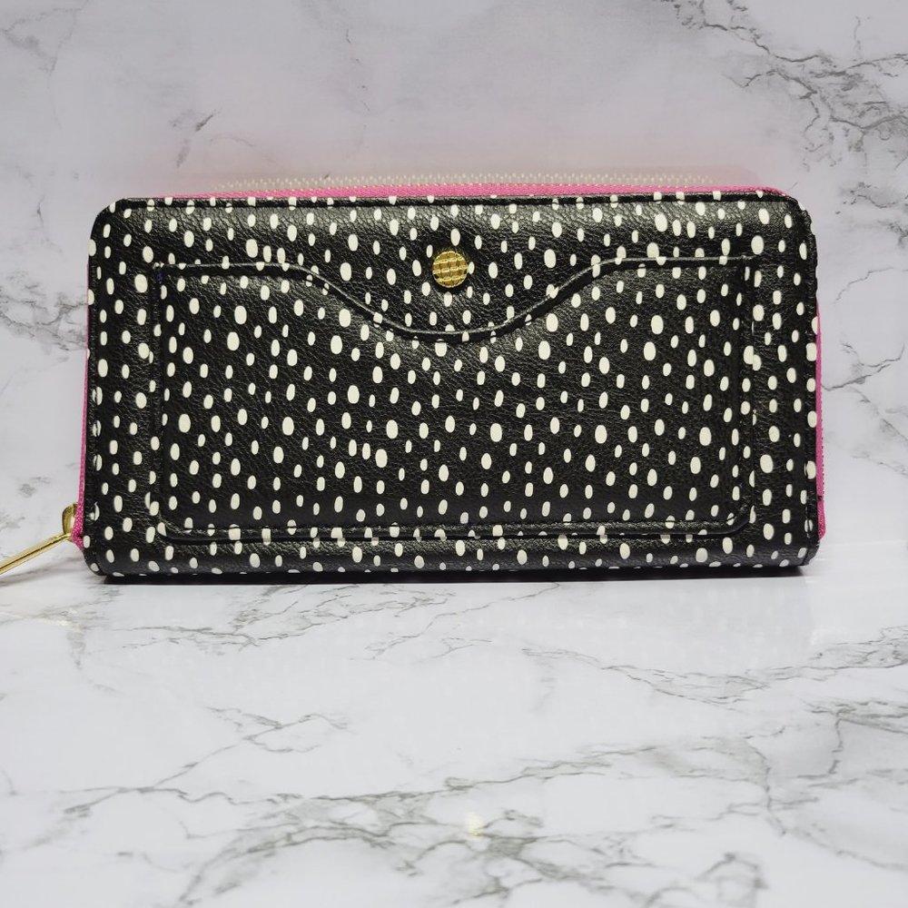 Charlotte Russe Slim Zippered Organizer Wallet